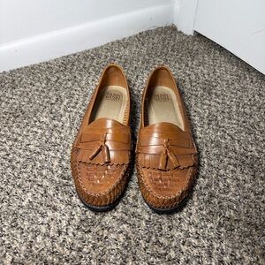 Nunn Bush Men's Brown Leather Tassel Moccasin Loafers